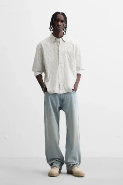 Fashion CAMISA ESTRUCTURA RAYAS Hombre Camisas