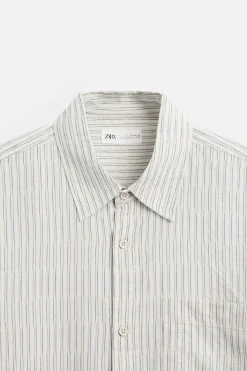 Fashion CAMISA ESTRUCTURA RAYAS Hombre Camisas