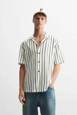 Fashion CAMISA ESTRUCTURA RAYAS Hombre Camisas