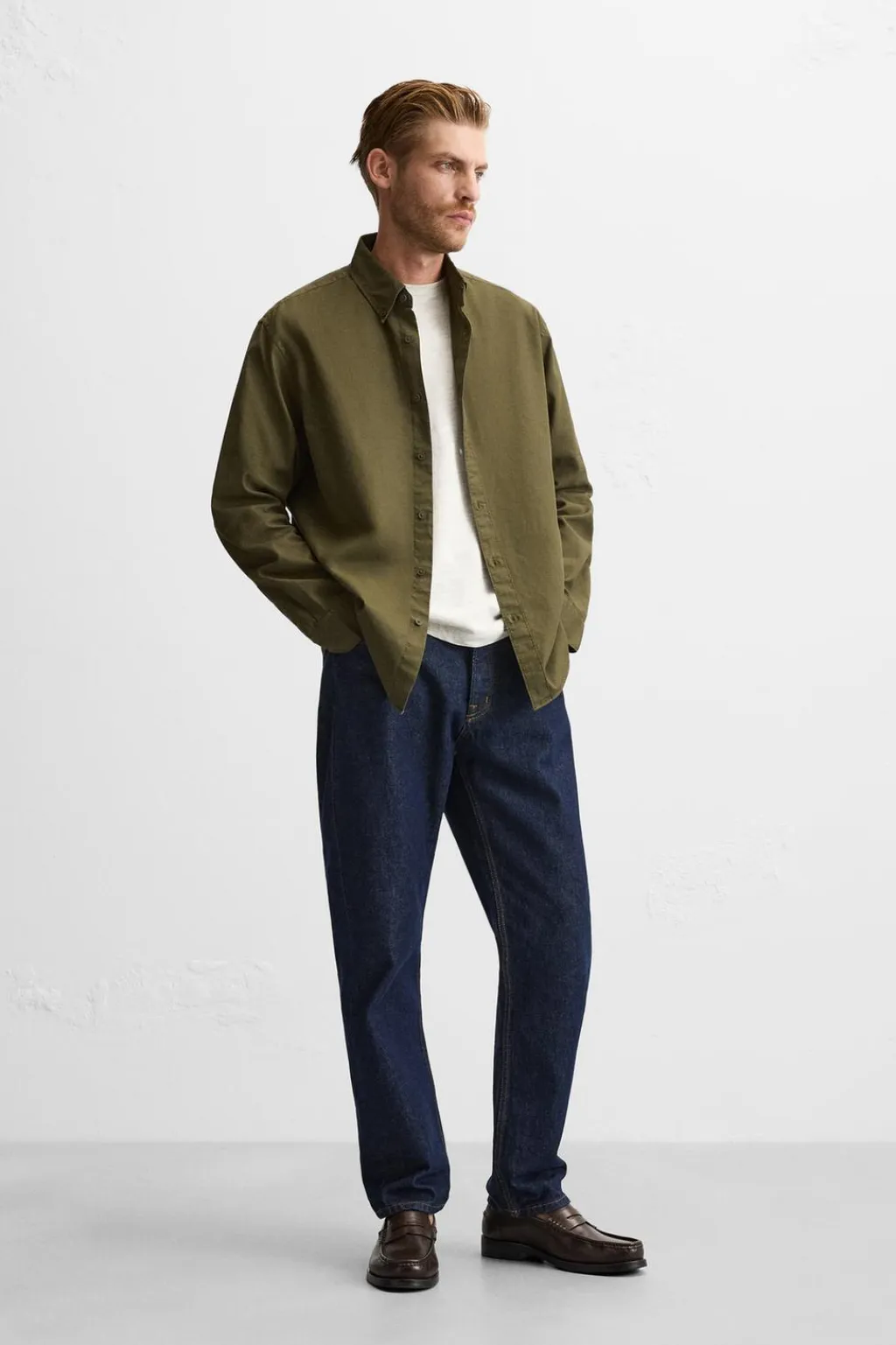 New CAMISA ESTRUCTURA TWILL Hombre Camisas