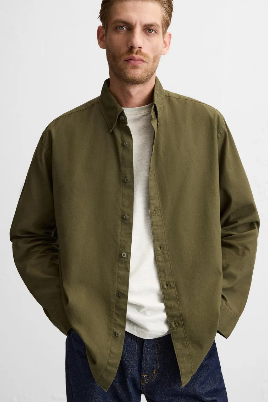 New CAMISA ESTRUCTURA TWILL Hombre Camisas