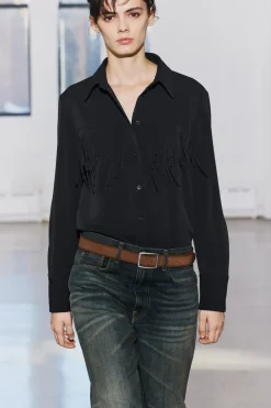 Discount CAMISA FLECOS ZW COLLECTION Mujer Camisas / Blusas