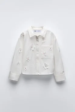 Niños ZARA 6 - 14 Años·Blusas / Camisas<CAMISA FLORES 3D