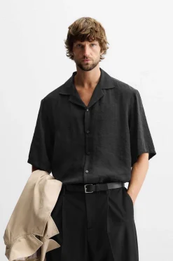 Clearance CAMISA FLUÍDA RELAXED FIT Hombre Camisas