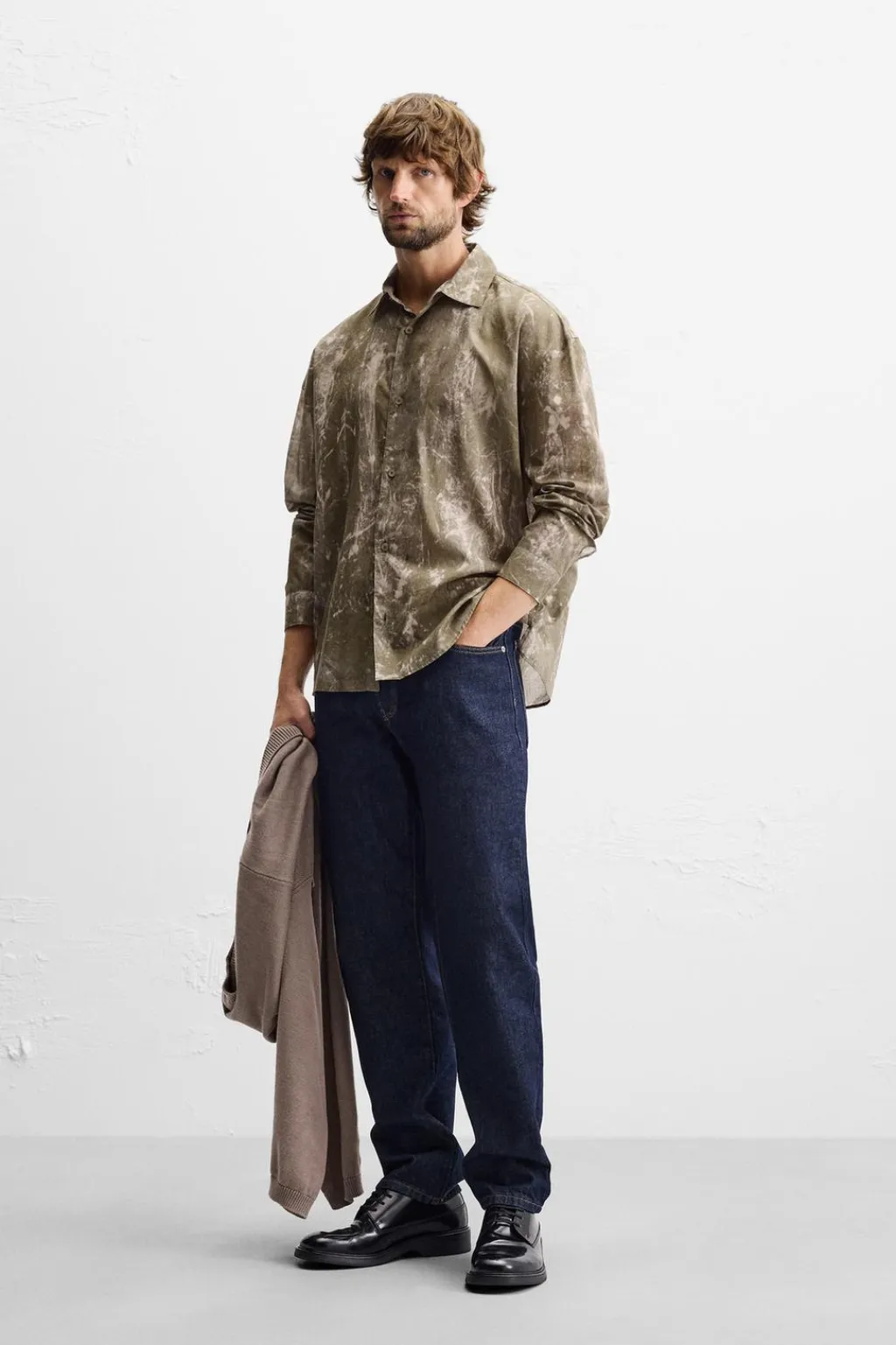 New CAMISA FLUÍDA TIE DYE Hombre Camisas