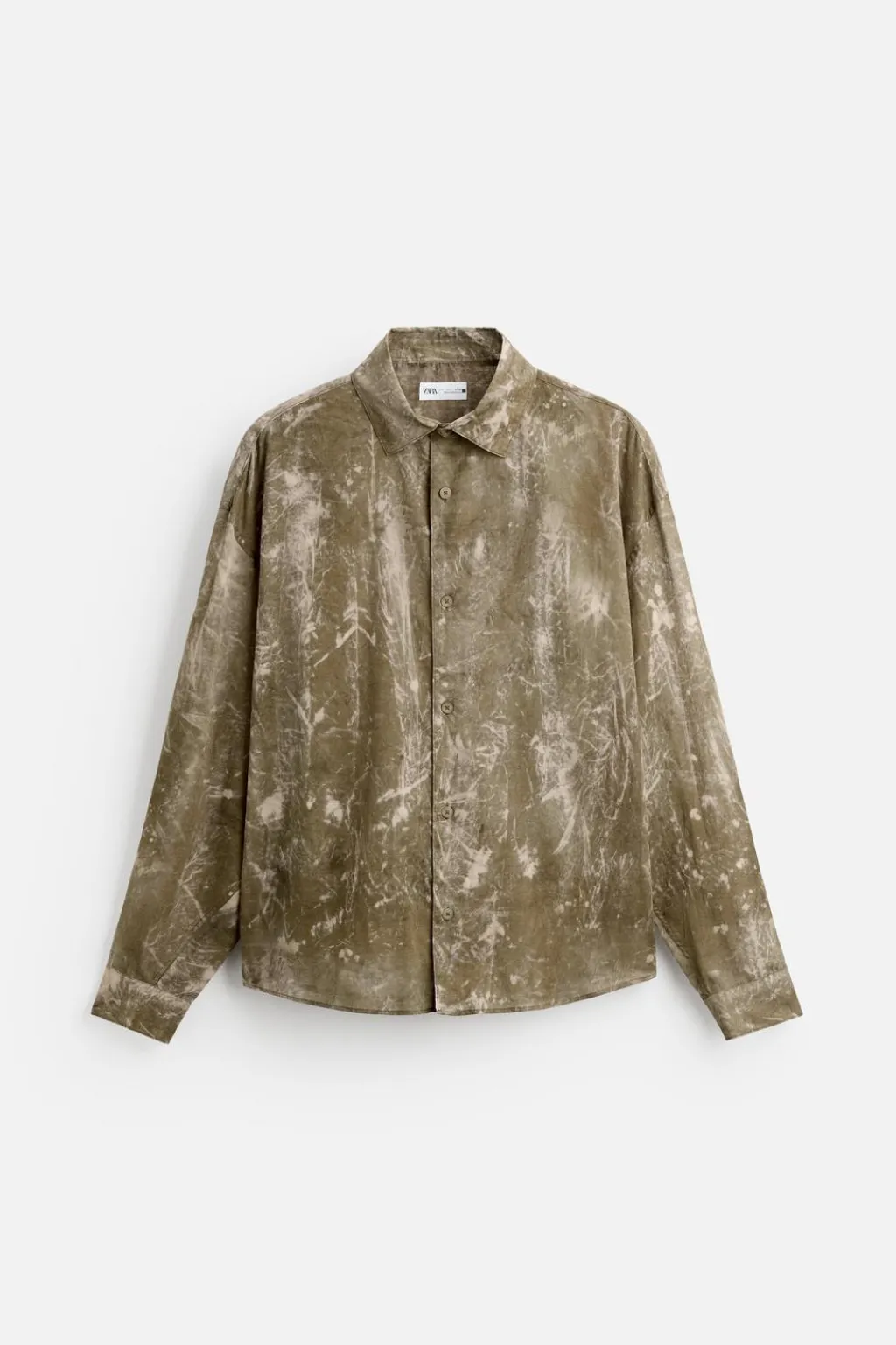 New CAMISA FLUÍDA TIE DYE Hombre Camisas