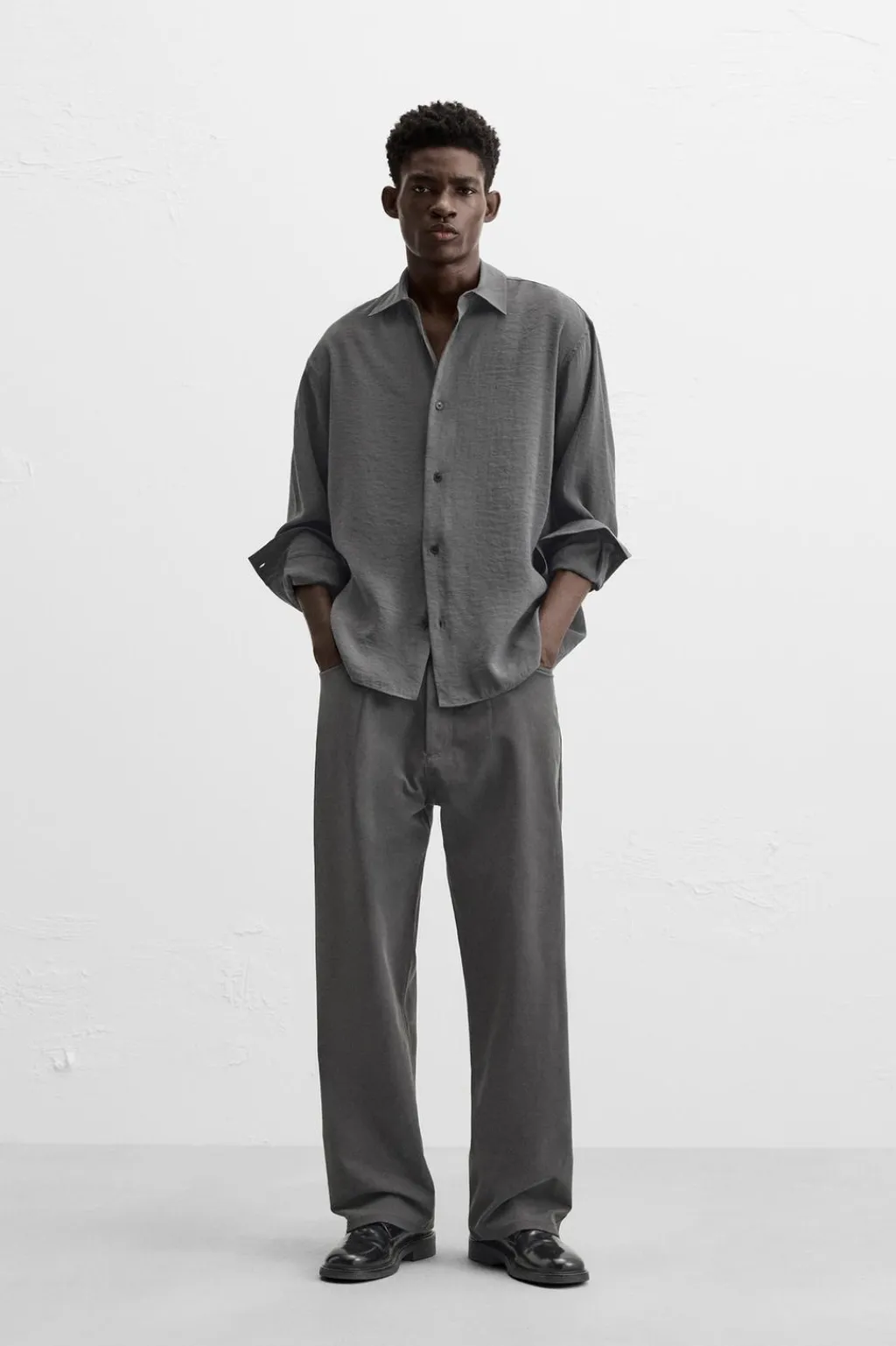 New CAMISA FLUIDA Hombre Camisas