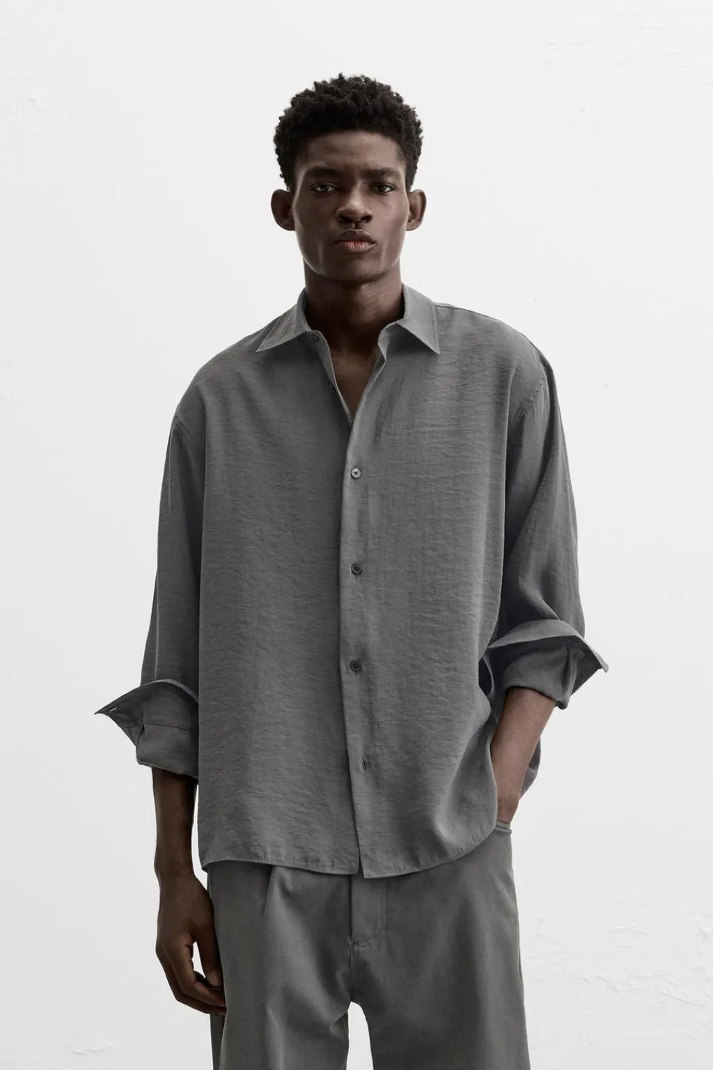 New CAMISA FLUIDA Hombre Camisas