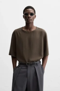 Hot CAMISA FLUIDA Hombre Camisetas