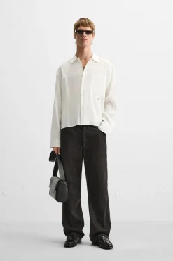 Hot CAMISA FLUIDA BOLSILLO Hombre Camisas