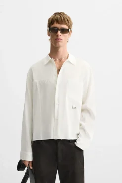 Hot CAMISA FLUIDA BOLSILLO Hombre Camisas