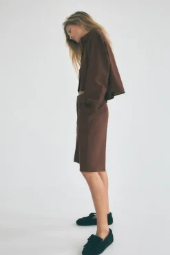 Outlet CAMISA FLUIDA CROP Mujer Camisas / Blusas