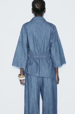 Clearance CAMISA FLUIDA DENIM Z1975 LAZADA Mujer Camisas / Blusas