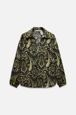 Fashion CAMISA FLUIDA ESTAMPADA Mujer Camisas / Blusas