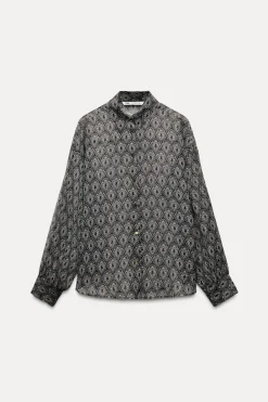 Sale CAMISA FLUIDA ESTAMPADA Mujer Camisas / Blusas