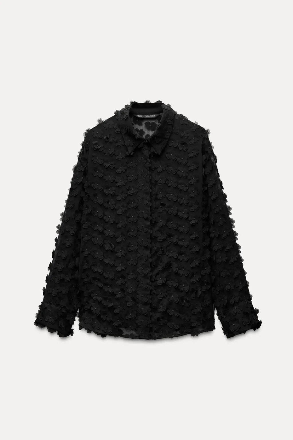 New CAMISA FLUIDA ESTRUCTURA FLORES Mujer Camisas / Blusas