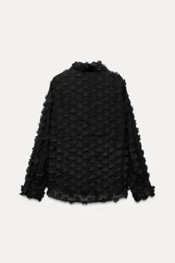 New CAMISA FLUIDA ESTRUCTURA FLORES Mujer Camisas / Blusas