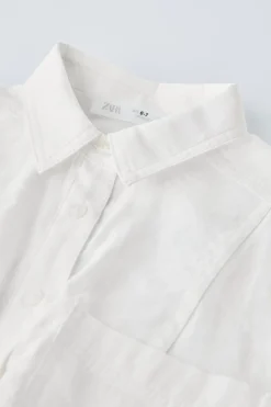 Niños ZARA 6 - 14 Años·Blusas / Camisas<CAMISA FLUIDA NUDO