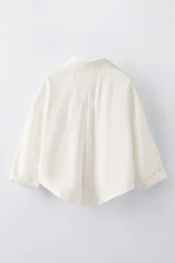 Niños ZARA 6 - 14 Años·Blusas / Camisas<CAMISA FLUIDA NUDO