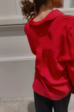 Clearance CAMISA FLUIDA OVERSIZE Mujer Camisas / Blusas