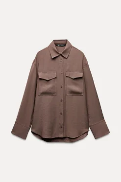 Sale CAMISA FLUIDA OVERSIZE Mujer Camisas / Blusas