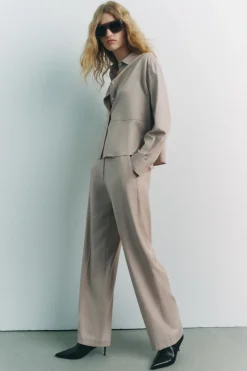 Sale CAMISA FLUIDA PESPUNTE MARCADO Mujer Camisas / Blusas