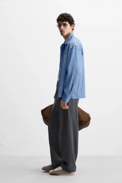 Discount CAMISA FLUIDA RAYAS Hombre Camisas