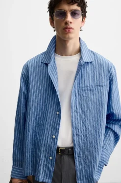 Discount CAMISA FLUIDA RAYAS Hombre Camisas