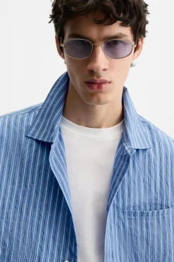 Discount CAMISA FLUIDA RAYAS Hombre Camisas