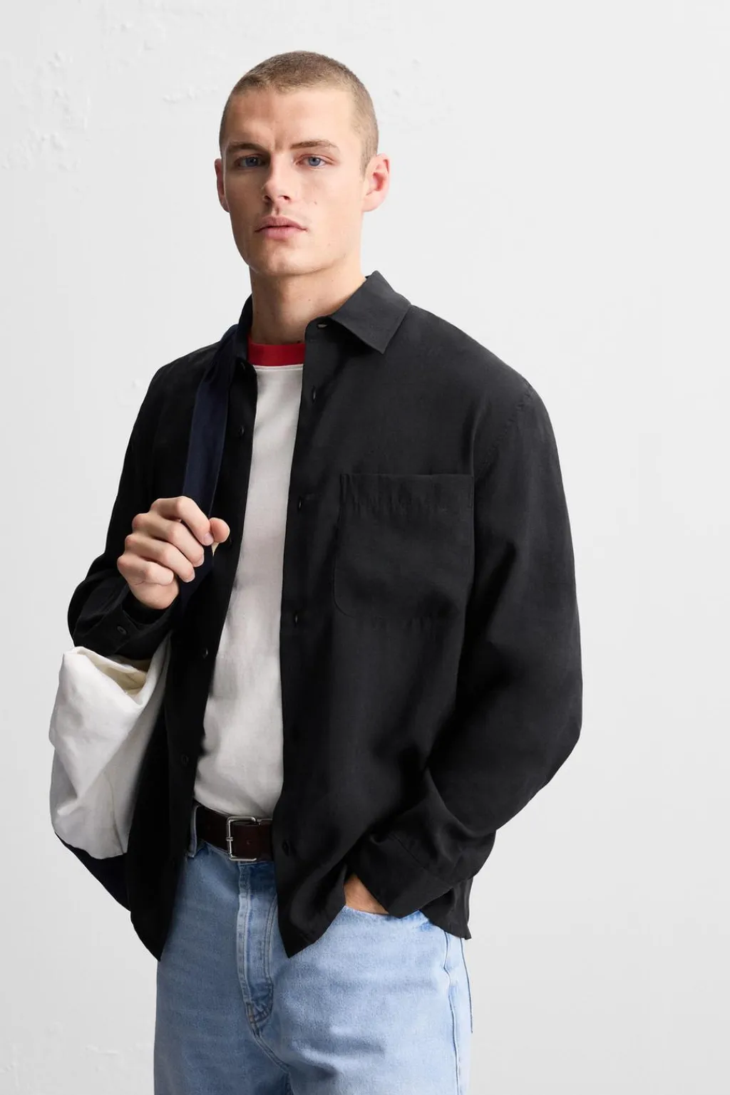 Online CAMISA FLUIDA REGULAR FIT Hombre Camisas