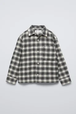 Niños ZARA 6 - 14 Años·Camisas / Sobrecamisas<CAMISA FRANELA CUADROS