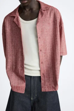 Discount CAMISA JACQUARD BORDADO Hombre Camisas