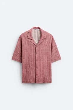 Discount CAMISA JACQUARD BORDADO Hombre Camisas