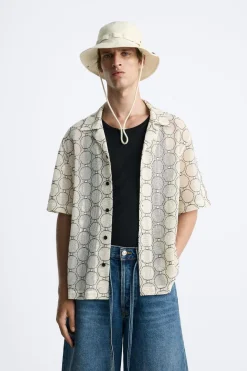 Discount CAMISA JACQUARD CALADOS Hombre Camisas