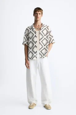 Best CAMISA JACQUARD CALADOS Hombre Camisas