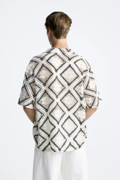 Best CAMISA JACQUARD CALADOS Hombre Camisas