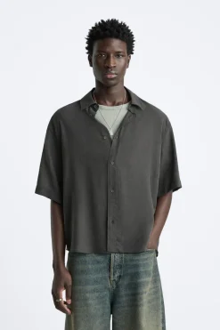 Clearance CAMISA JACQUARD CON LYOCELL Hombre Camisas