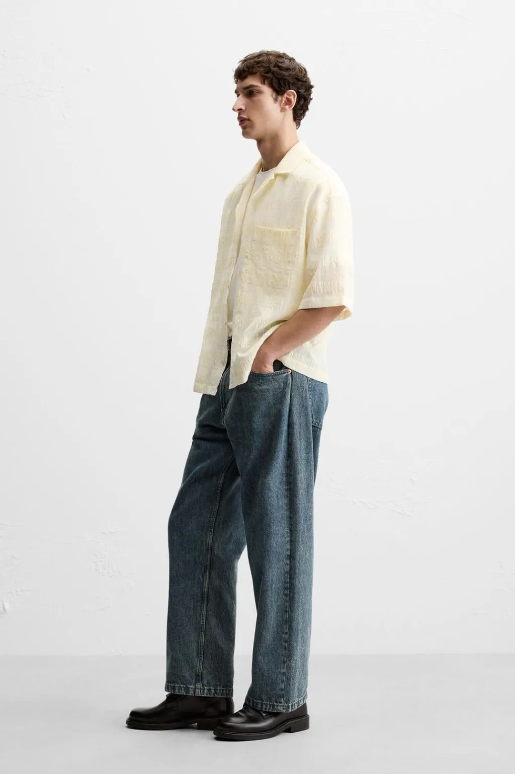 Online CAMISA JACQUARD CUADROS Hombre Camisas