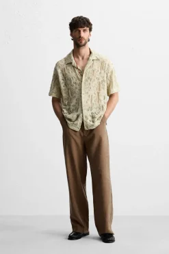 Hot CAMISA JACQUARD FLORAL Hombre Camisas