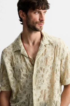 Hot CAMISA JACQUARD FLORAL Hombre Camisas