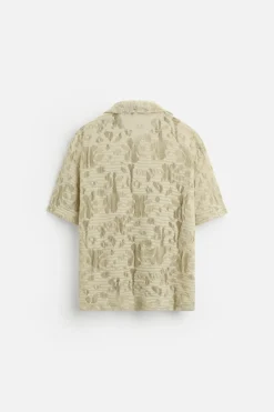 Hot CAMISA JACQUARD FLORAL Hombre Camisas