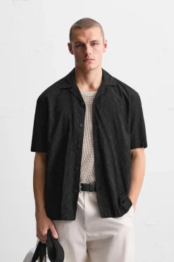 Hot CAMISA JACQUARD GEOMÉTRICO Hombre Camisas