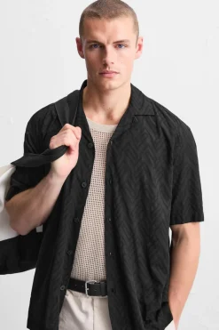 Hot CAMISA JACQUARD GEOMÉTRICO Hombre Camisas