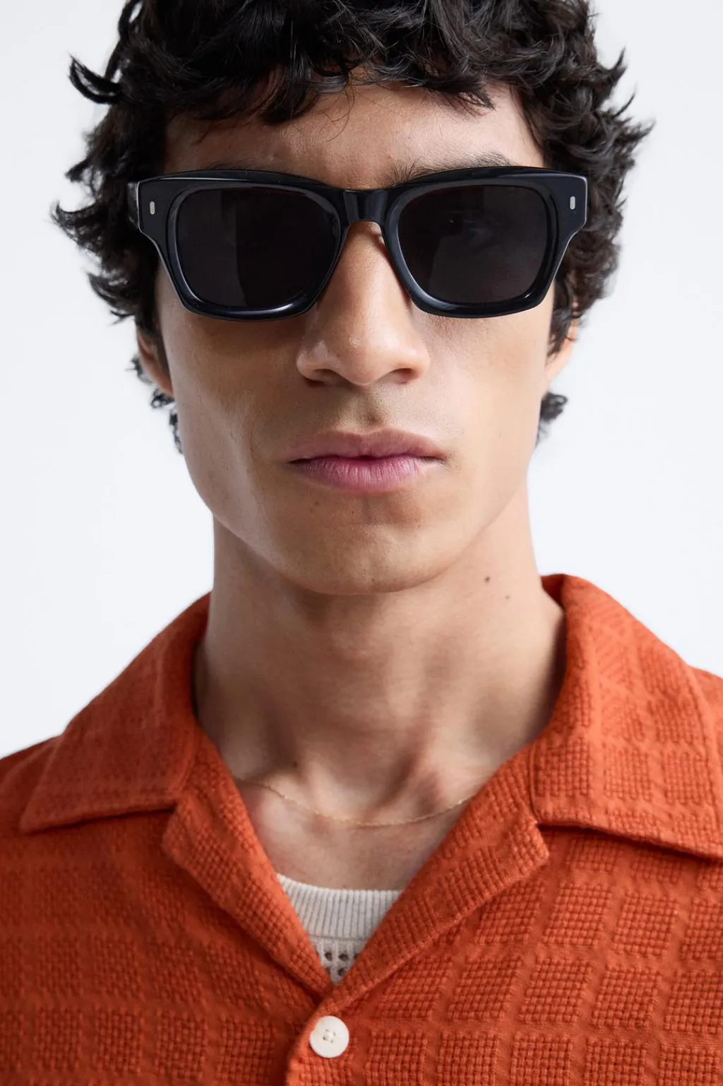 Online CAMISA JACQUARD GEOMÉTRICO Hombre Camisas