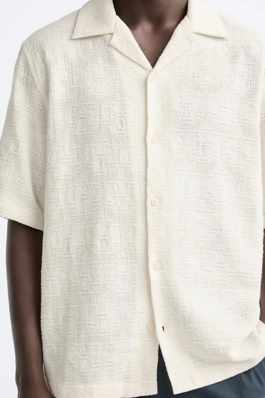 Online CAMISA JACQUARD GEOMÉTRICO Hombre Camisas