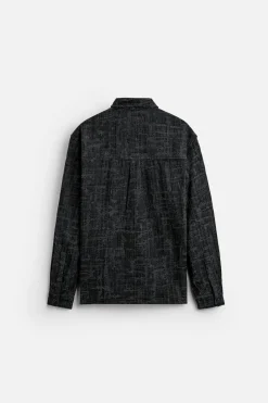 Hot CAMISA JACQUARD OVERDYED Hombre Camisas