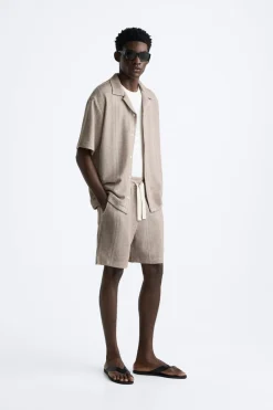 New CAMISA JACQUARD RAYAS Hombre Camisas