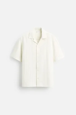 Fashion CAMISA JACQUARD RAYAS Hombre Camisas