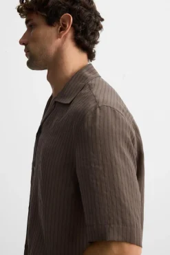 Sale CAMISA JACQUARD RAYAS Hombre Camisas