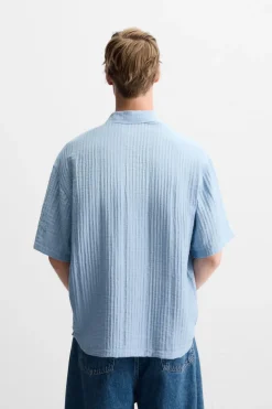 New CAMISA JACQUARD RELIEVES Hombre Camisas